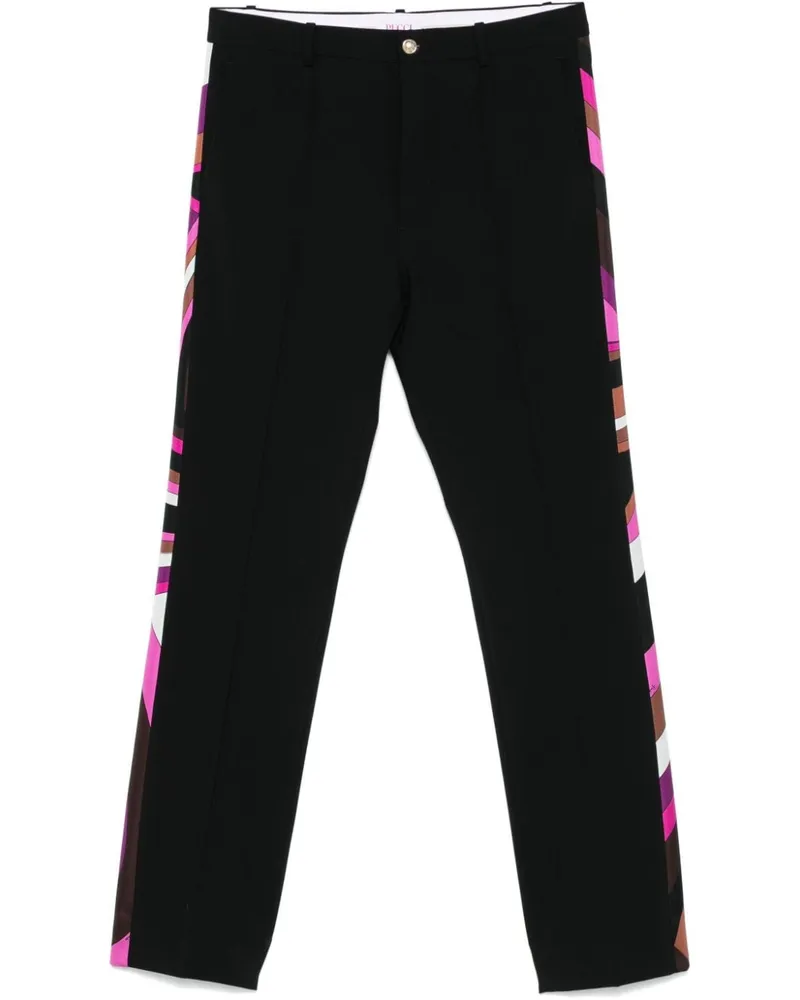 Emilio Pucci Schlaghose mit Iride-Print - Schwarz Schwarz
