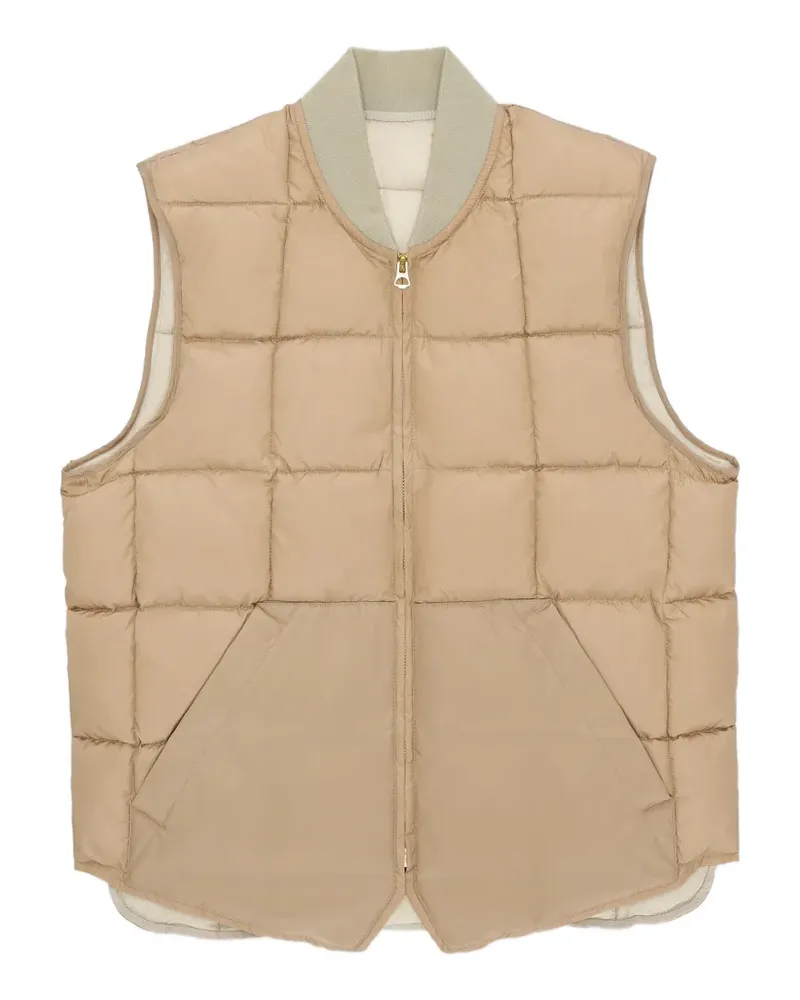 Fortela Vest1 padded zip-up gilet - Nude Nude