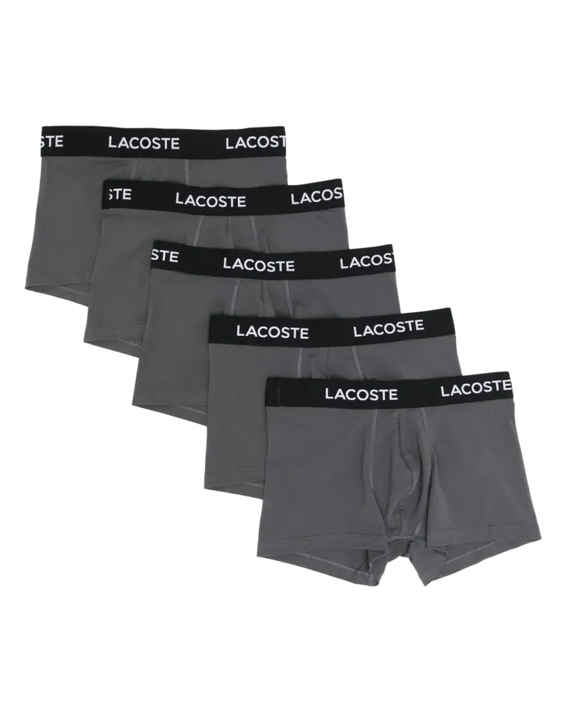 Lacoste Boxershorts aus Baumwollstretch (5er-Set) - Grau Grau