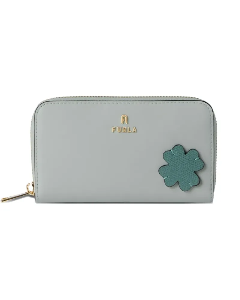 Furla Camelia large flower-patch wallet - Blau Blau