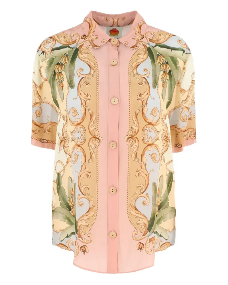 FARM Rio Banana Royalty Kaleidoscope Hemd mit Blumen-Print - Kaleidoscope multicolor Kaleidoscope