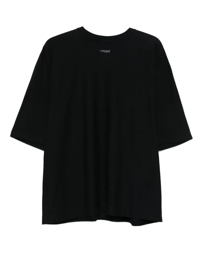 Issey Miyake Klassisches T-Shirt - Schwarz Schwarz