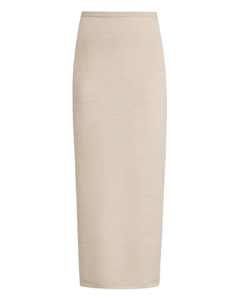 12 STOREEZ Gestrickter Rock - Nude Nude