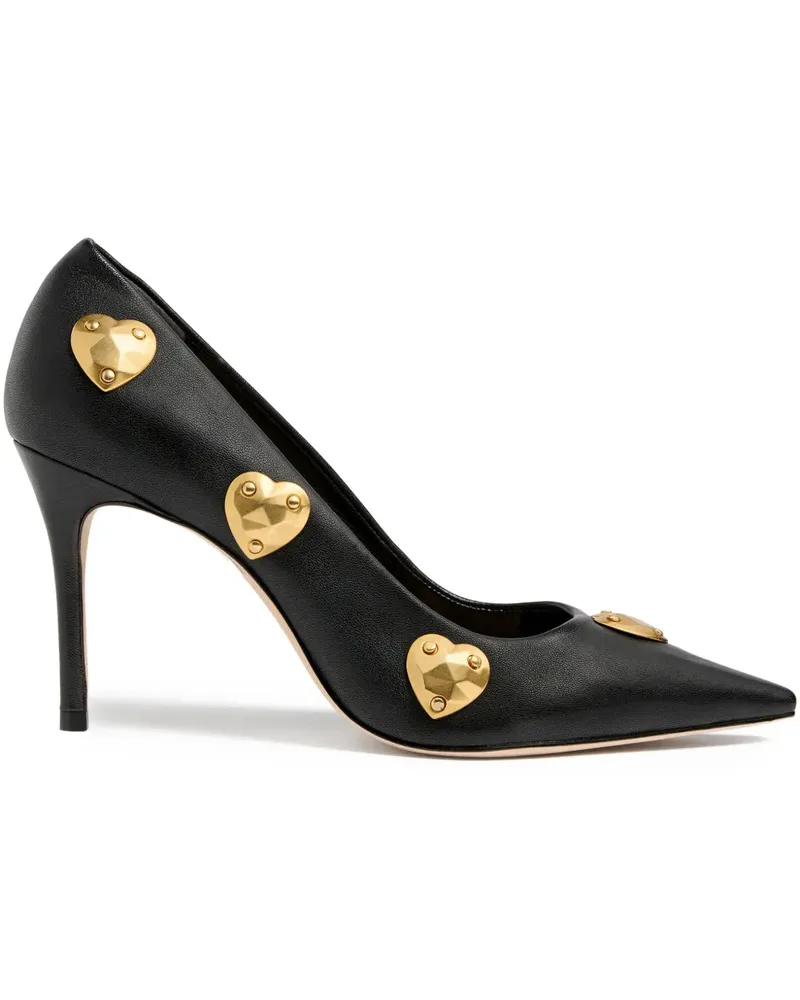Cinq à Sept Luna Pumps mit Herzen - Schwarz Schwarz