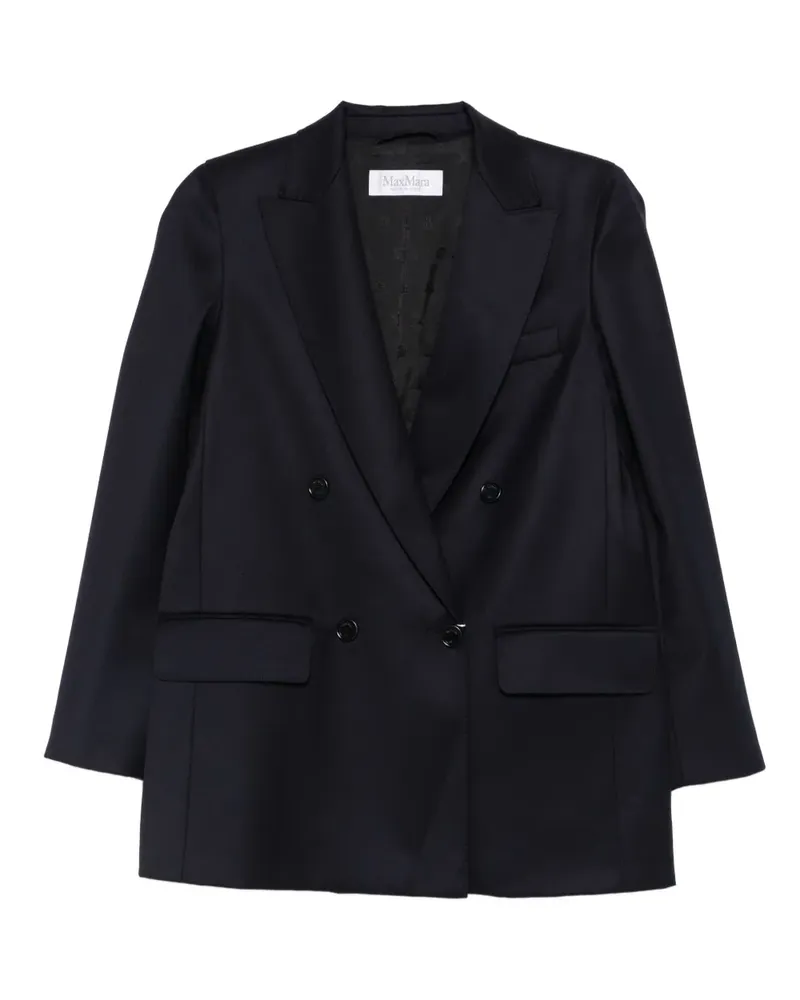 Max Mara Doppelreihiges Sakko - Blau Blau
