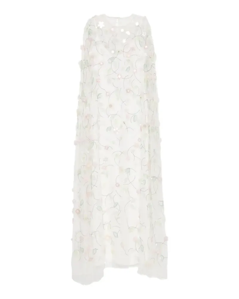 BERNADETTE Eleonore sequin-embroidered maxi dress - Weiß Weiß