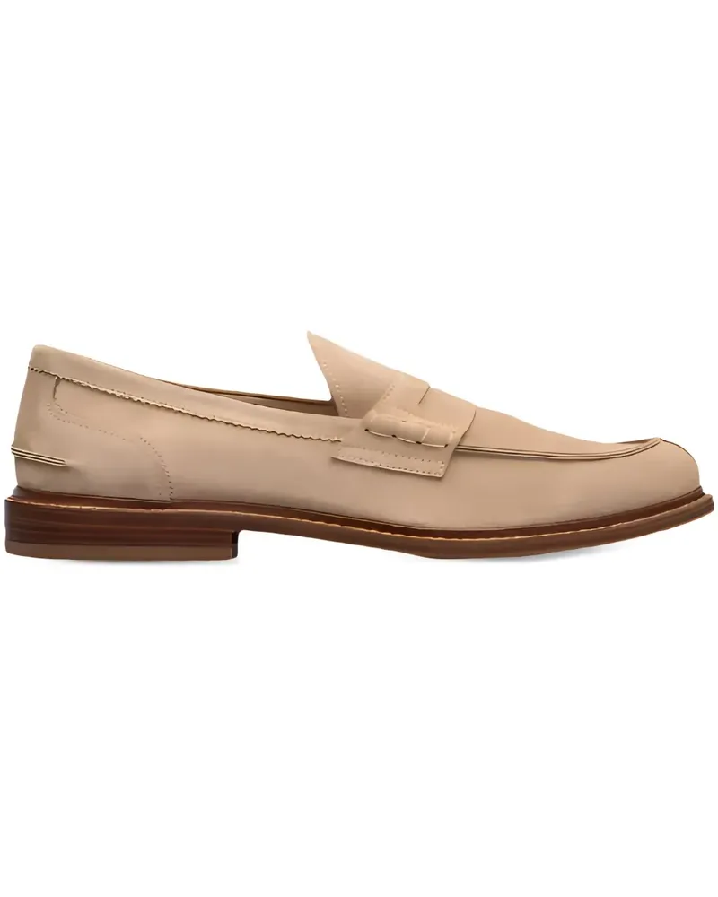 Brunello Cucinelli Loafer aus Wildleder - Nude Nude