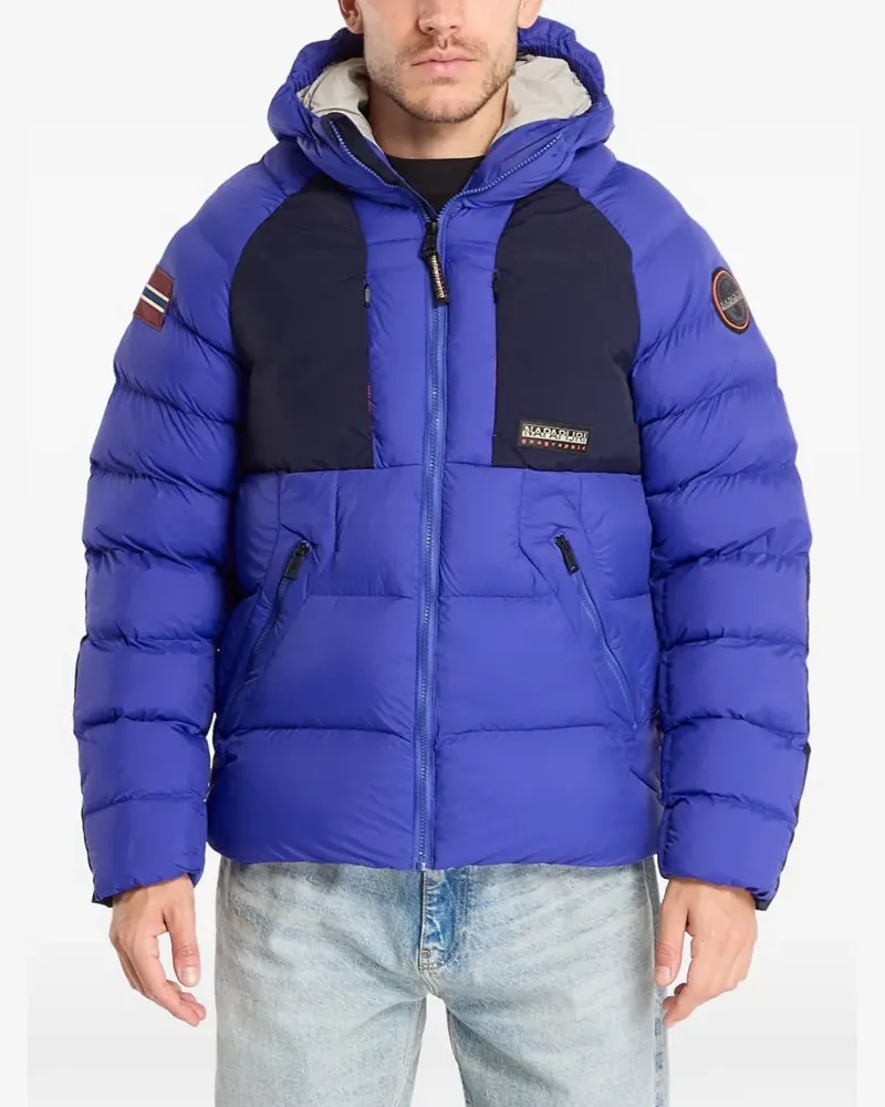 Napapijri padded hooded jacket - Blau Blau