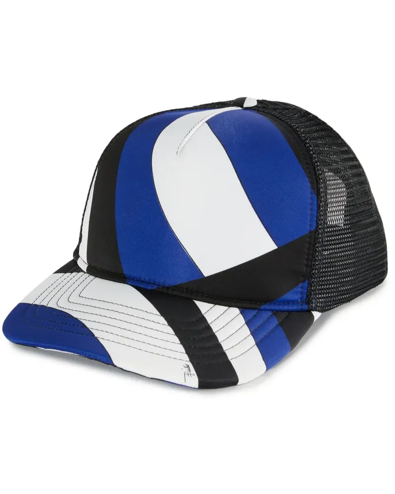 Emilio Pucci Mesh-Baseballkappe mit Iride-Print - Blau Blau