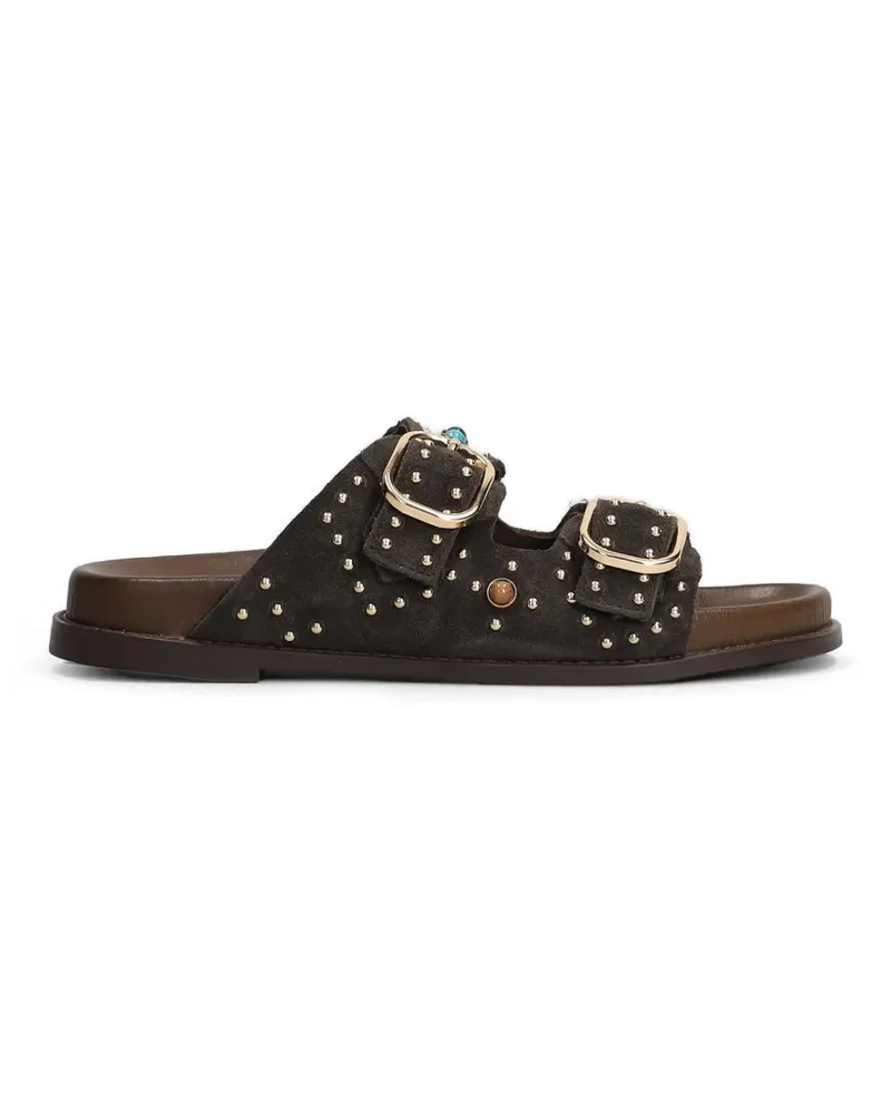 Bibi Lou Liner stud-embellished sandals - Braun Braun