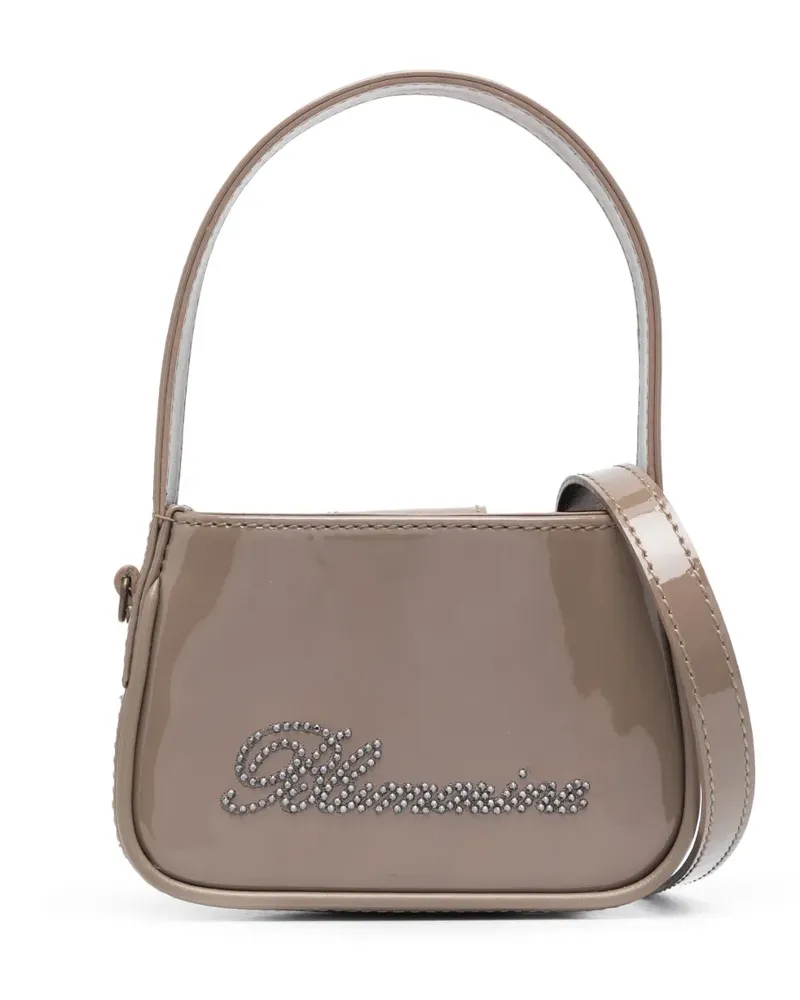 Blumarine Mini-Tasche mit Kristallen - Braun Braun