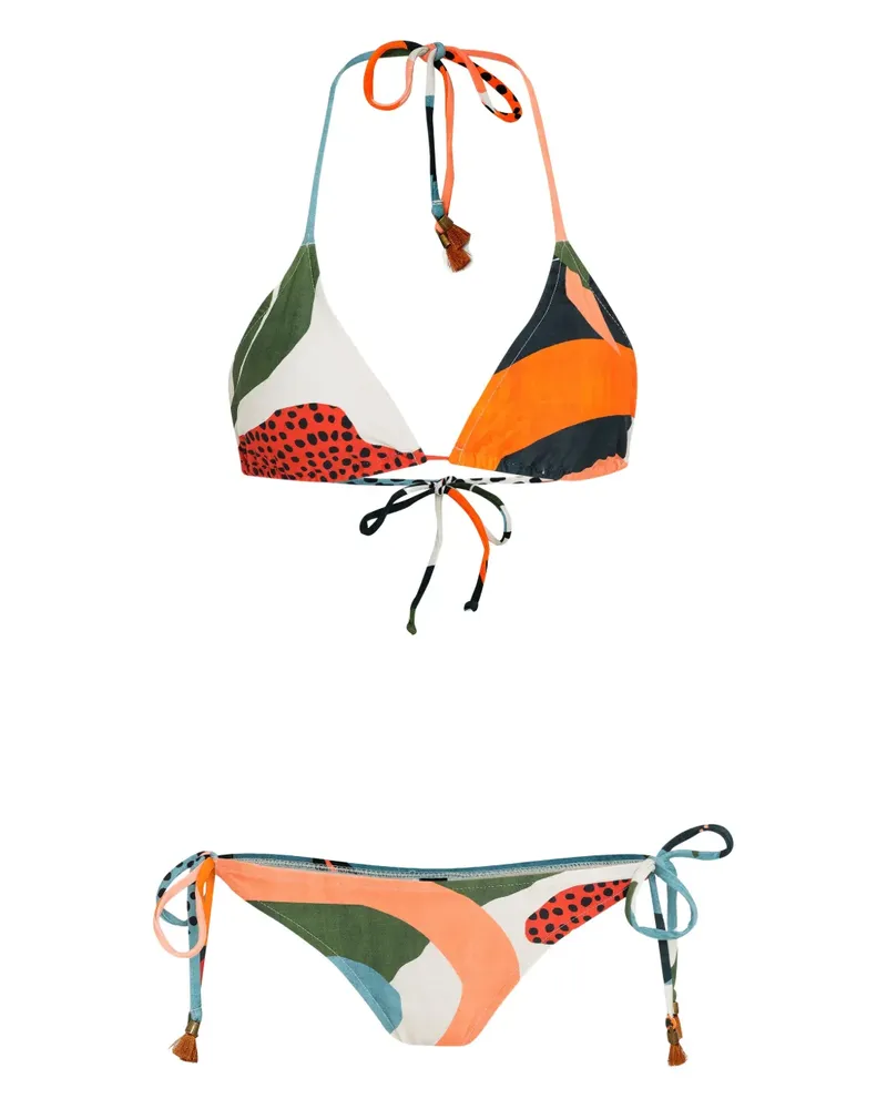 Lygia & Nanny Maya tie-fastening bikini - Nude Nude