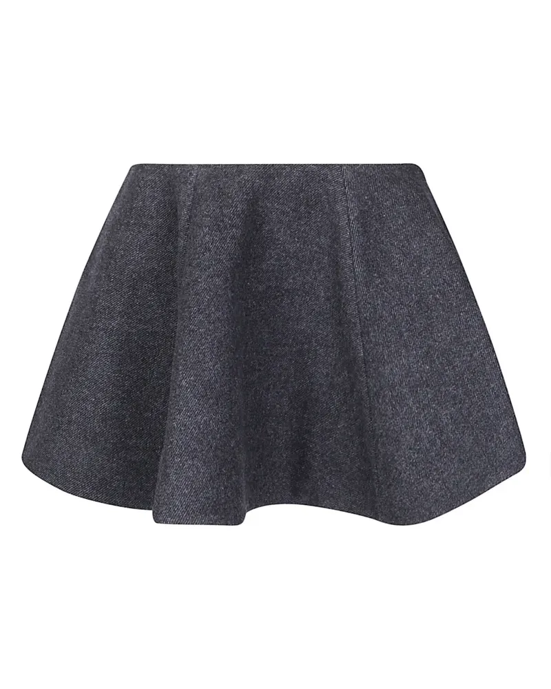 Ganni flared skirt - Grau Grau