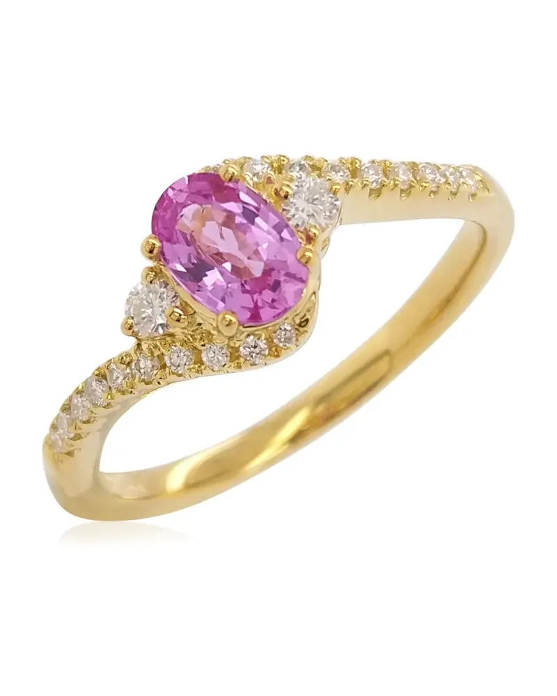 HYT Jewelry 18kt Gelbgoldring mit Schmucksteinen Gold