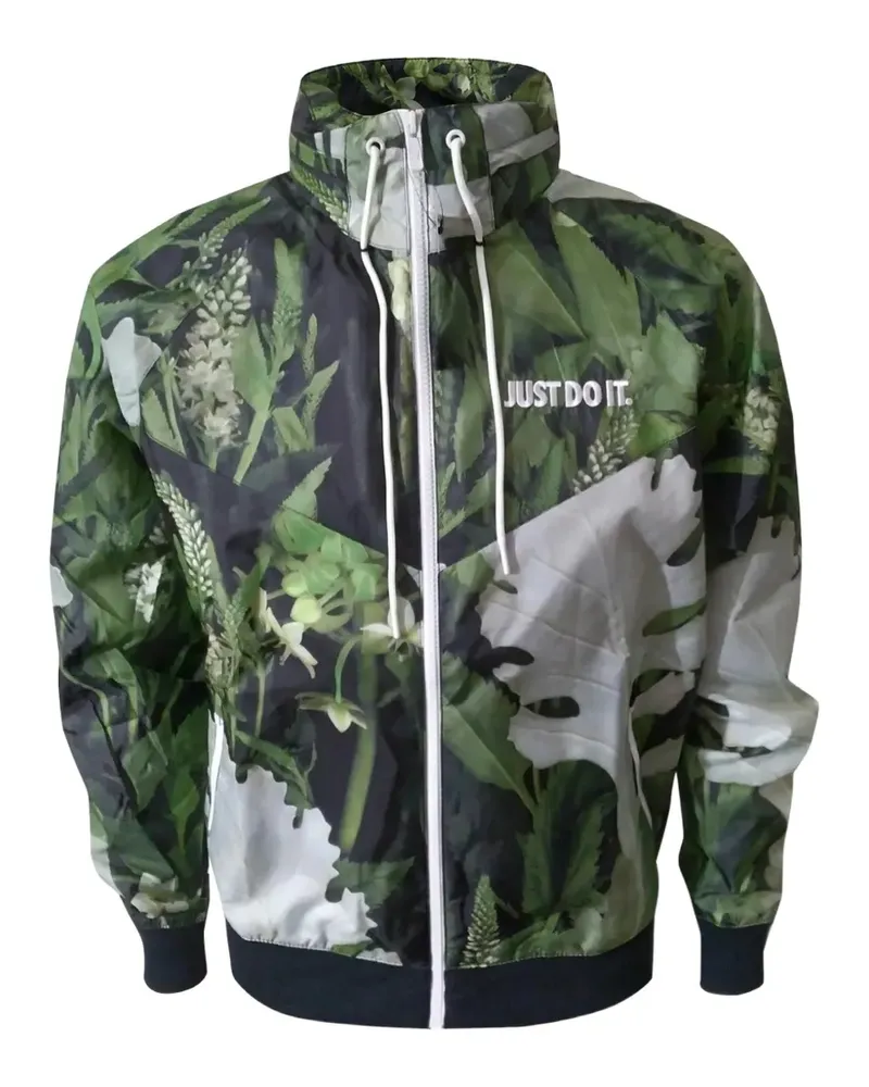 Nike Windrunner Jacke mit Blumenprint - Grün Grün