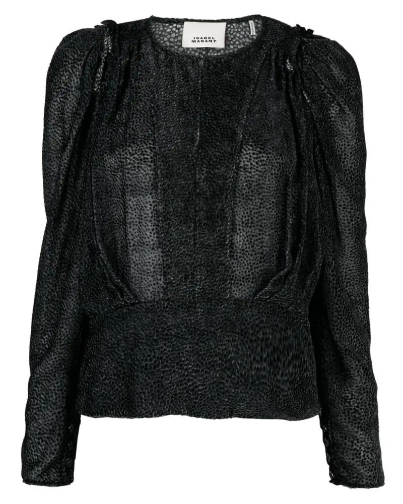 Isabel Marant Zarga Bluse Schwarz