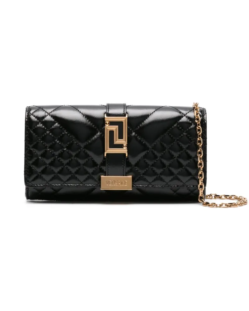Versace Greca Goddess Clutch - Schwarz Schwarz