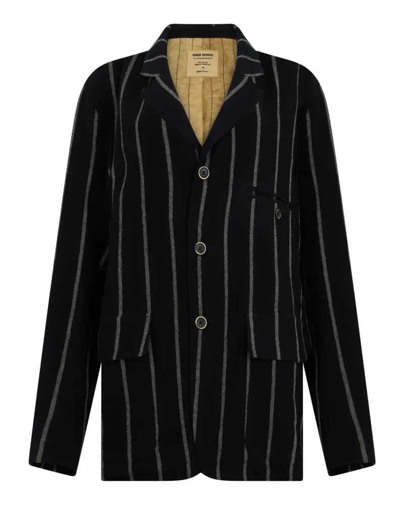 Uma Wang striped virgin-wool blazer - Schwarz Schwarz
