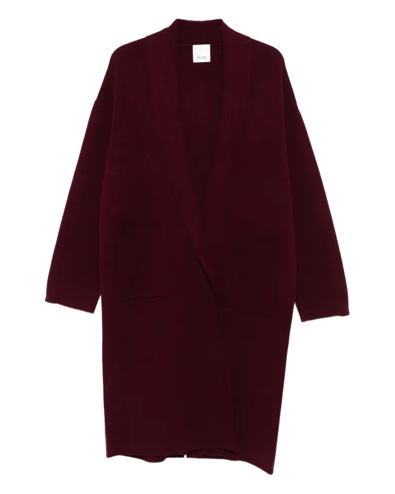 ALLUDE Offener Mantel - Rot Rot