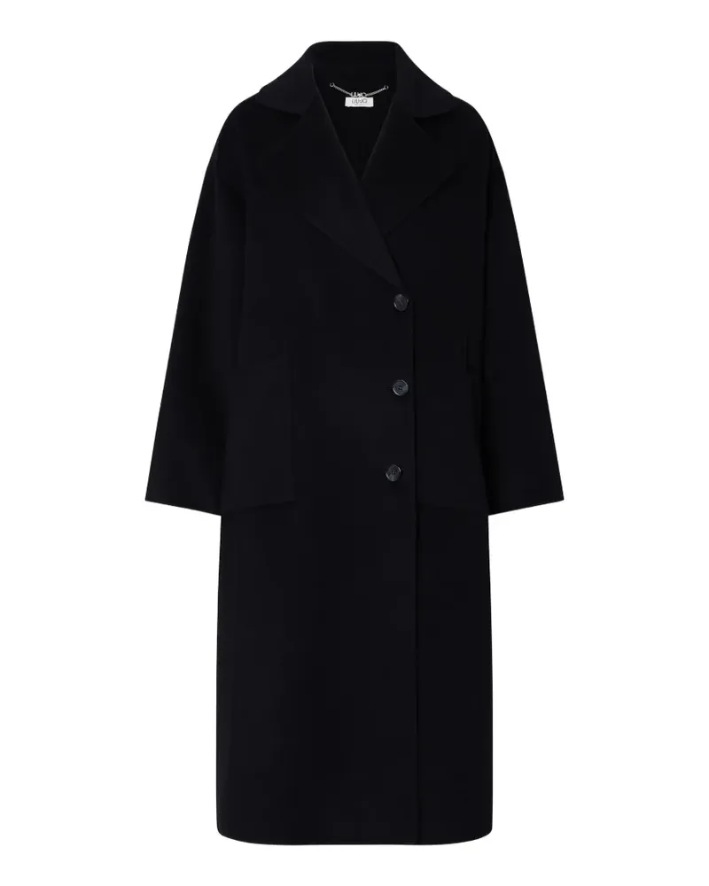 Liu Jo long oversized wool coat - Schwarz Schwarz