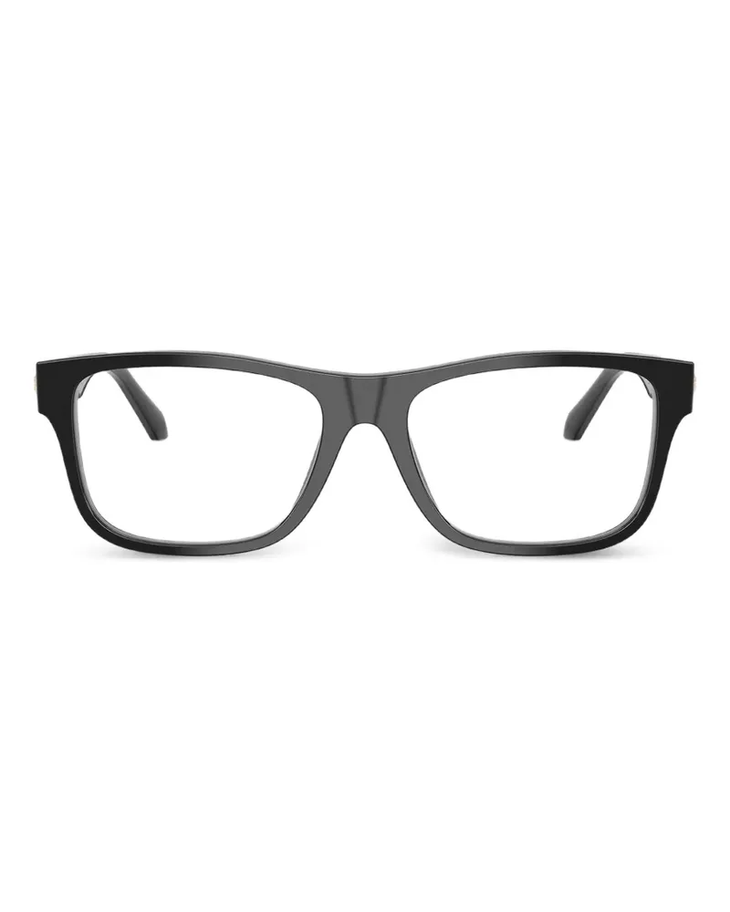 Versace Brille mit eckigem Gestell - Schwarz Schwarz