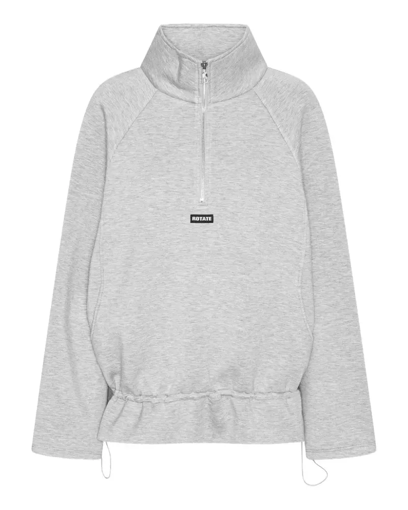 ROTATE Birger Christensen Sweatshirt mit Reißverschluss - Grau Grau