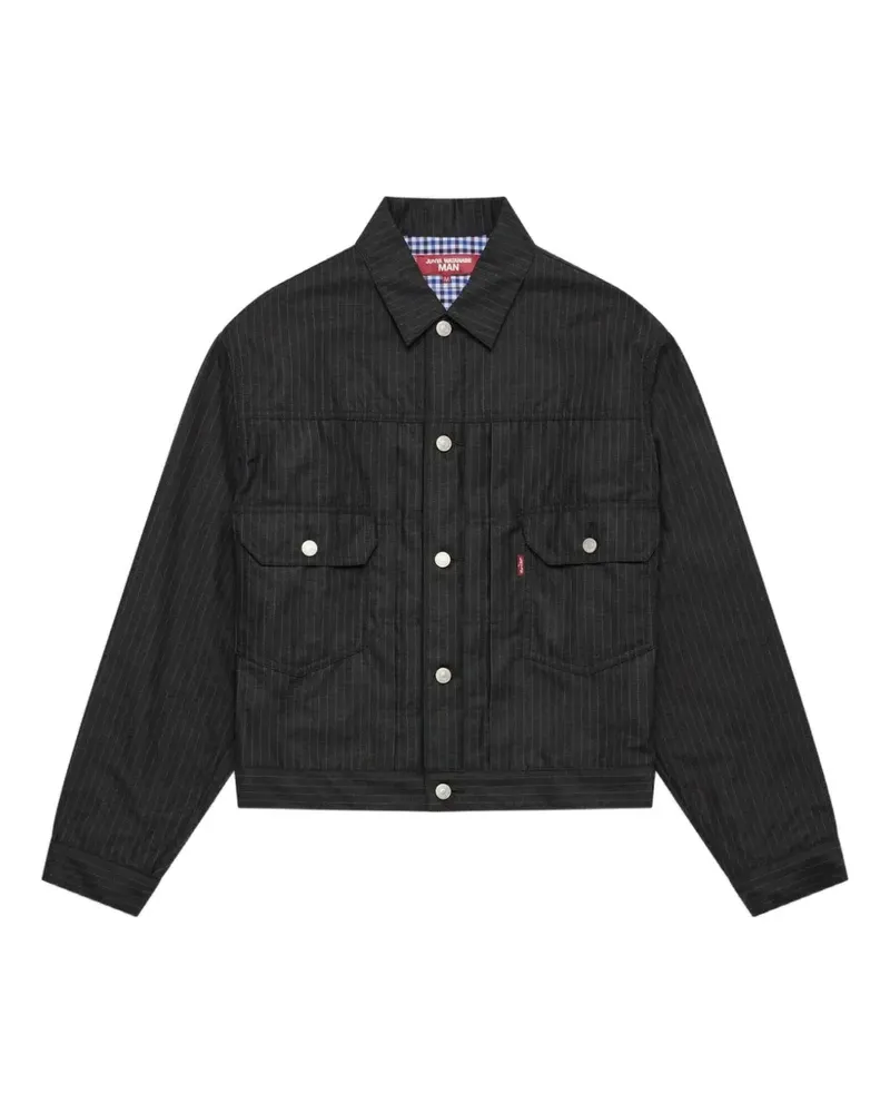Junya Watanabe x Levi pinstripe pocket jacket - Grau Grau