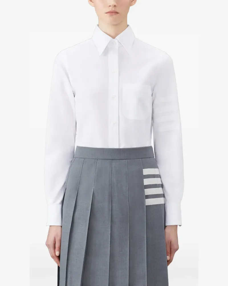 Thom Browne Hemd mit Knöpfen - Weiß Weiß