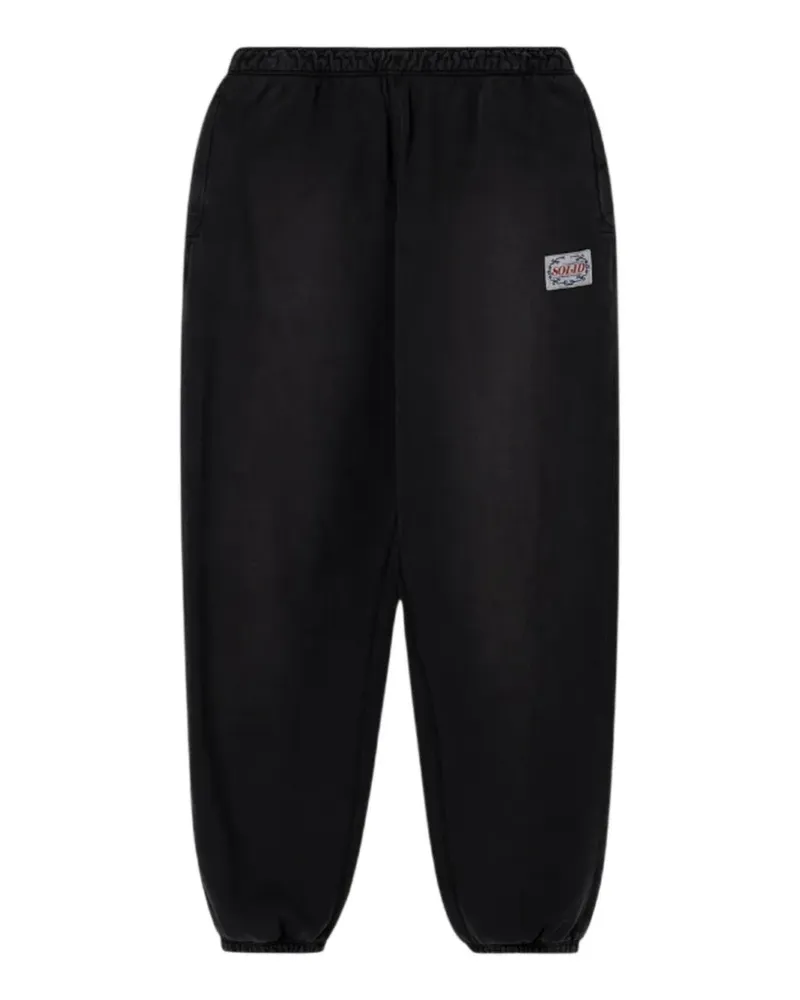 SOLID HOMME Jogginghose mit Patch - Schwarz Schwarz
