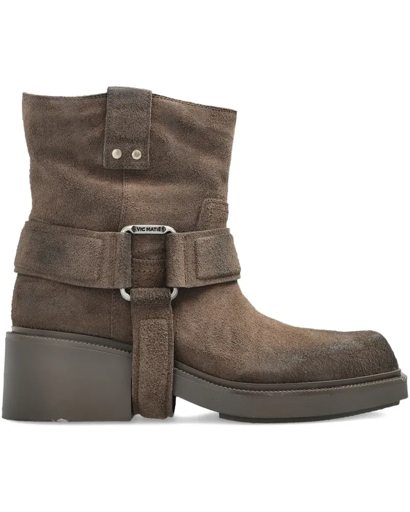 Vic Matié Knöchelhohe Wildlederstiefel - Braun Braun