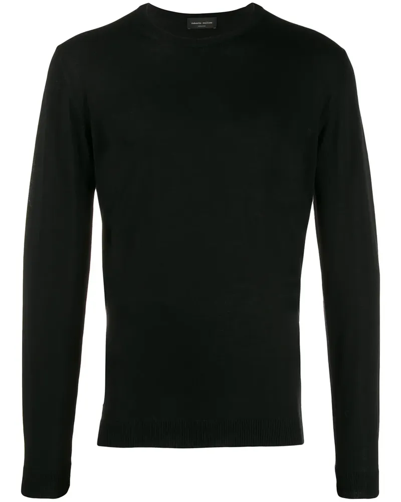 Roberto Collina Schmaler Pullover - Schwarz Schwarz