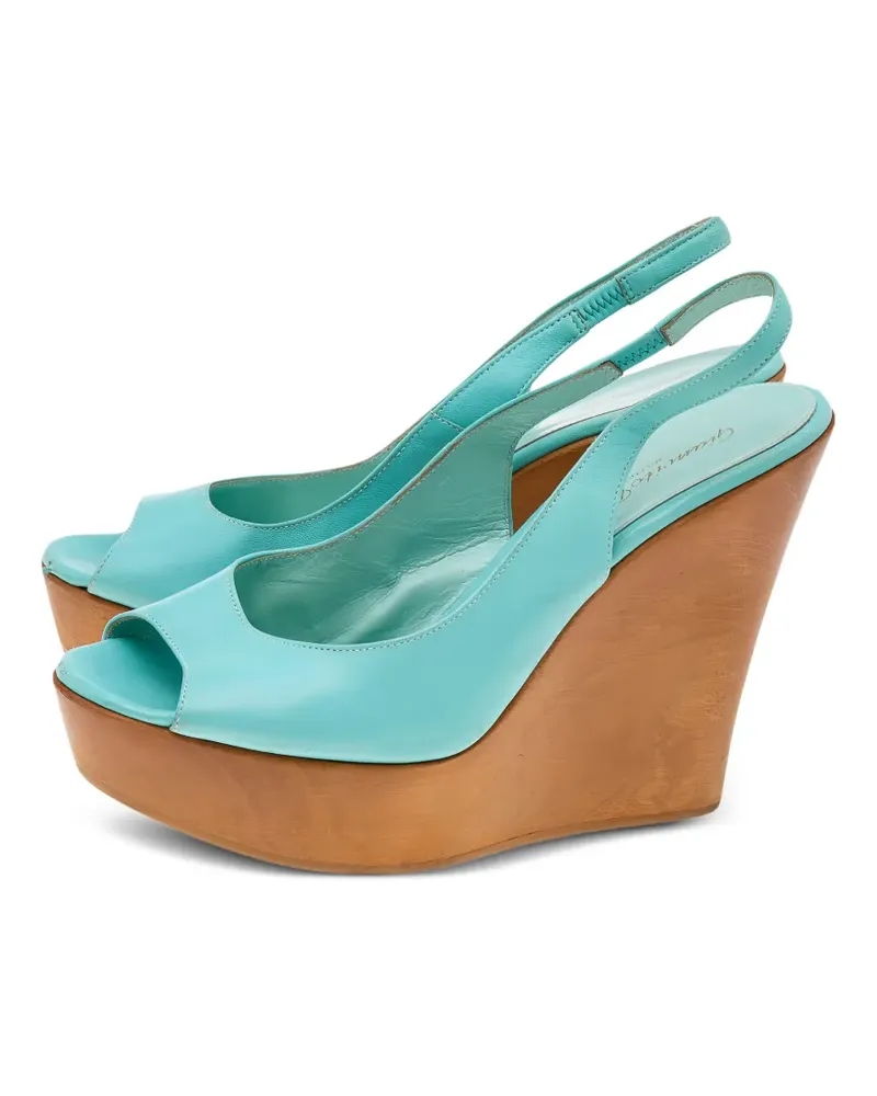 Gianvito Rossi wedge platform sandals - Blau Blau