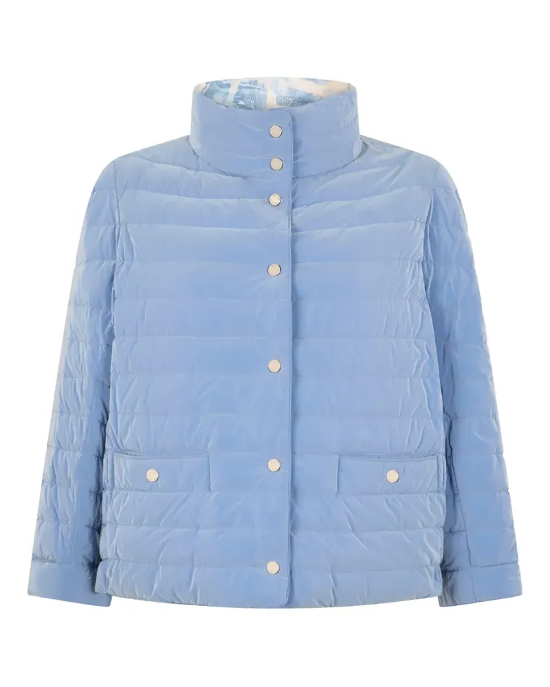 MOORER padded high-collar jacket - Blau Blau