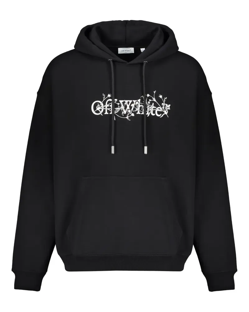 OFF-WHITE graphic-print hoodie - Schwarz Schwarz