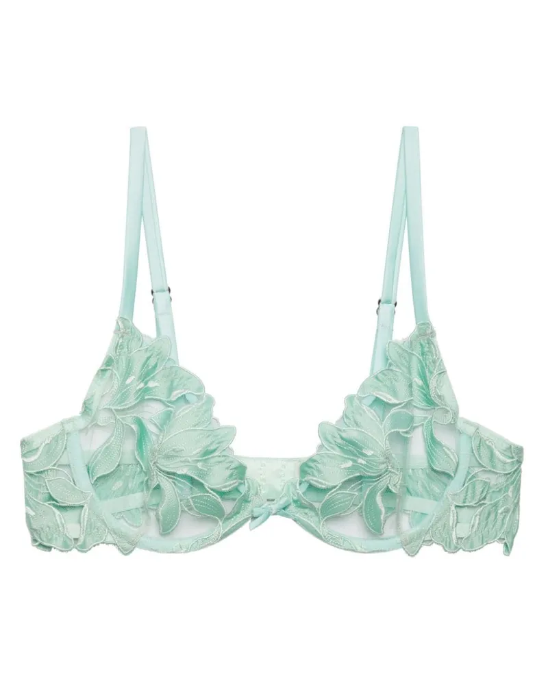 Fleur Du Mal Lily Plunge-BH - Grün Grün