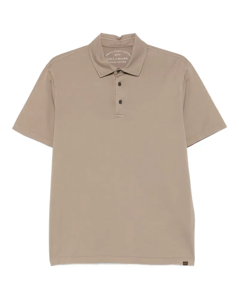 Paul & Shark buttoned short-sleeve polo shirt - Nude Nude