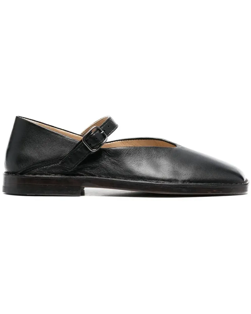 Christophe Lemaire Loafer mit eckiger Kappe - Schwarz Schwarz