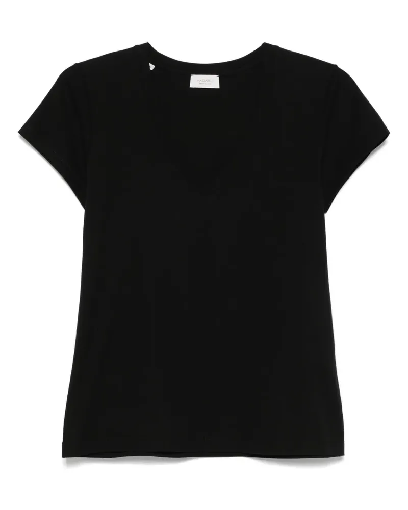 MAZZARELLI Klassisches T-Shirt - Schwarz Schwarz