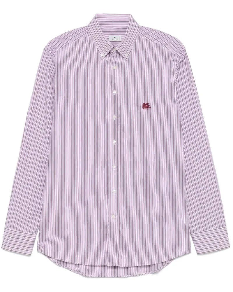 Etro Gestreiftes Hemd - Rosa Rosa