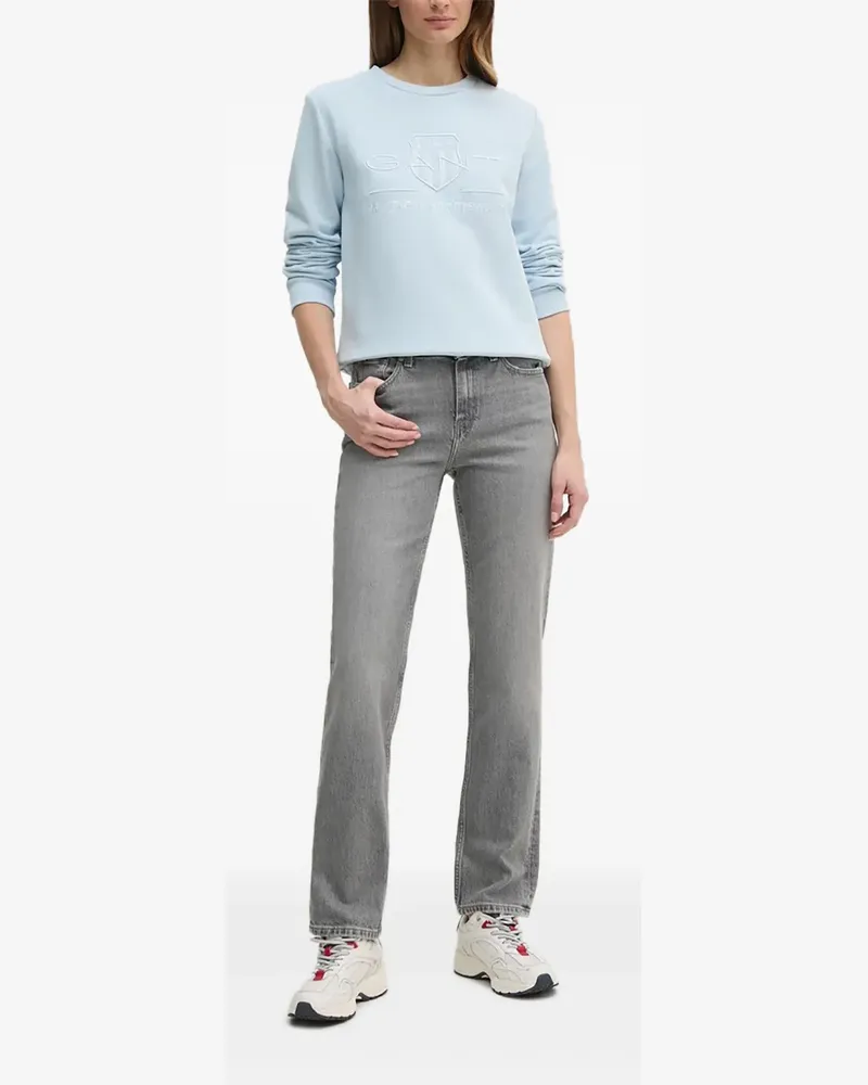 Gant Besticktes Sweatshirt - Blau Blau