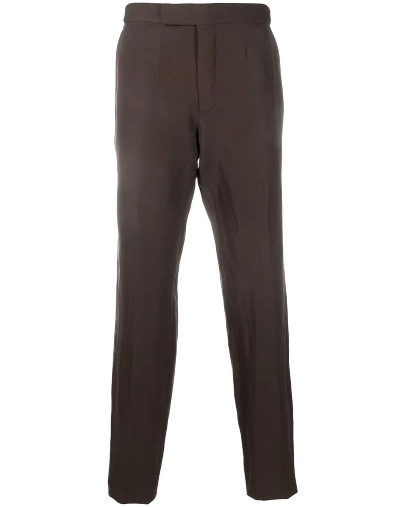 Ermenegildo Zegna Halbhohe Tapered-Hose - Braun Braun