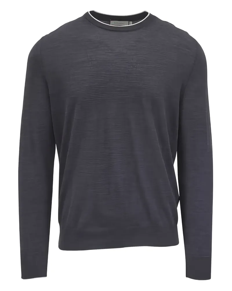 Canali Pullover mit Borten - Grau Grau