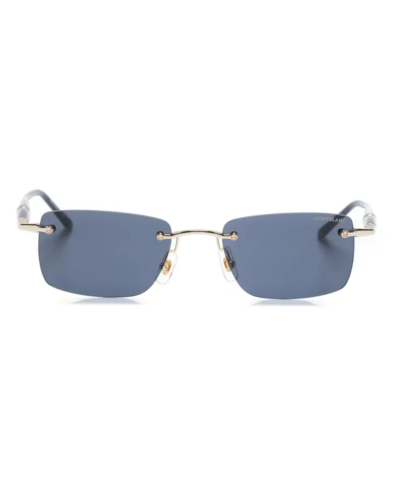 Montblanc Meisterstück Sonnenbrille mit eckigem Gestell - Blau Blau