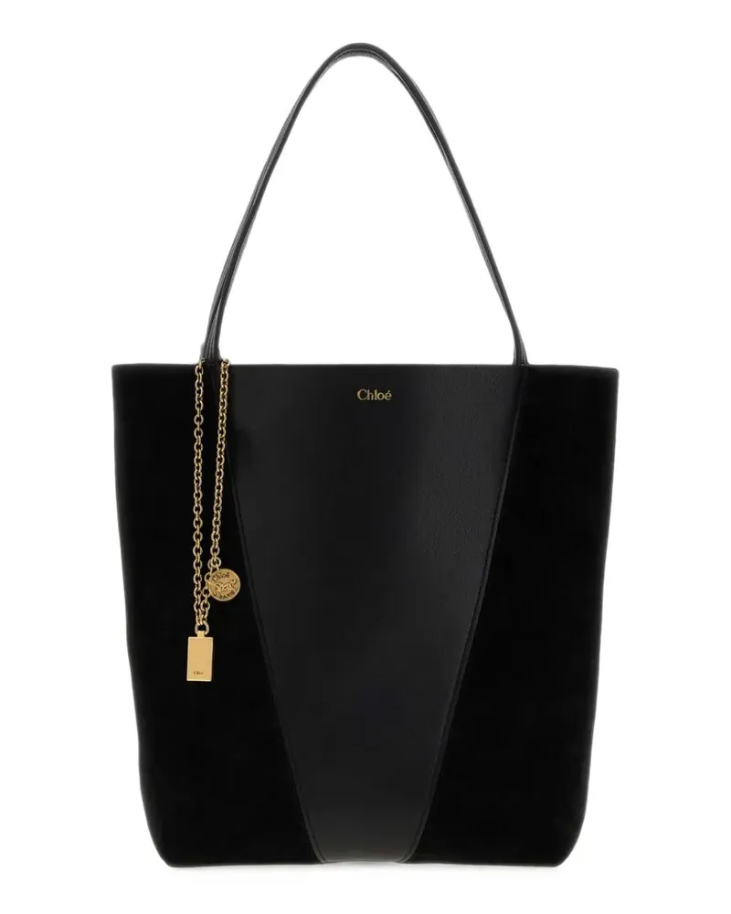 Chloé Spin panelled tote bag - Schwarz Schwarz