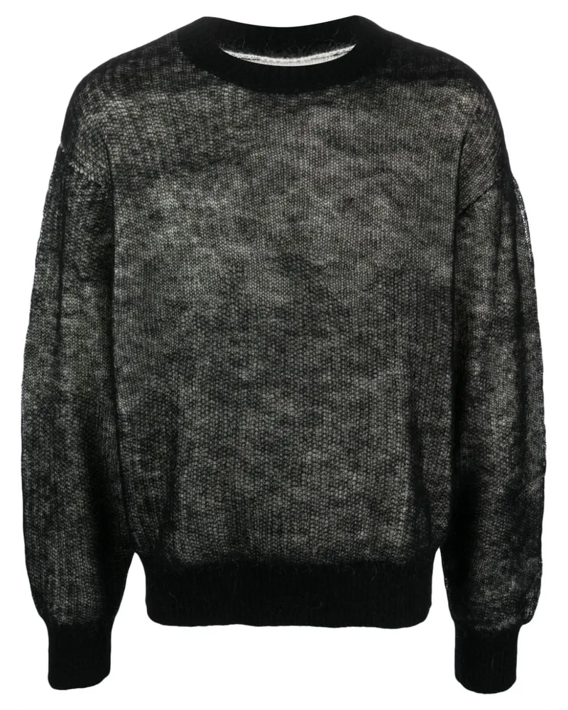 Heliot Emil Melierter Pullover Schwarz