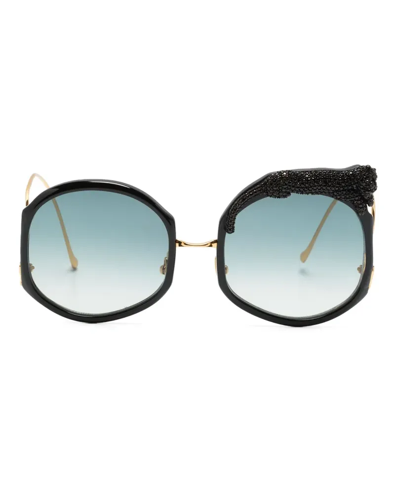 Anna-Karin Karlsson Rose et le Reve Sonnenbrille - Schwarz Schwarz