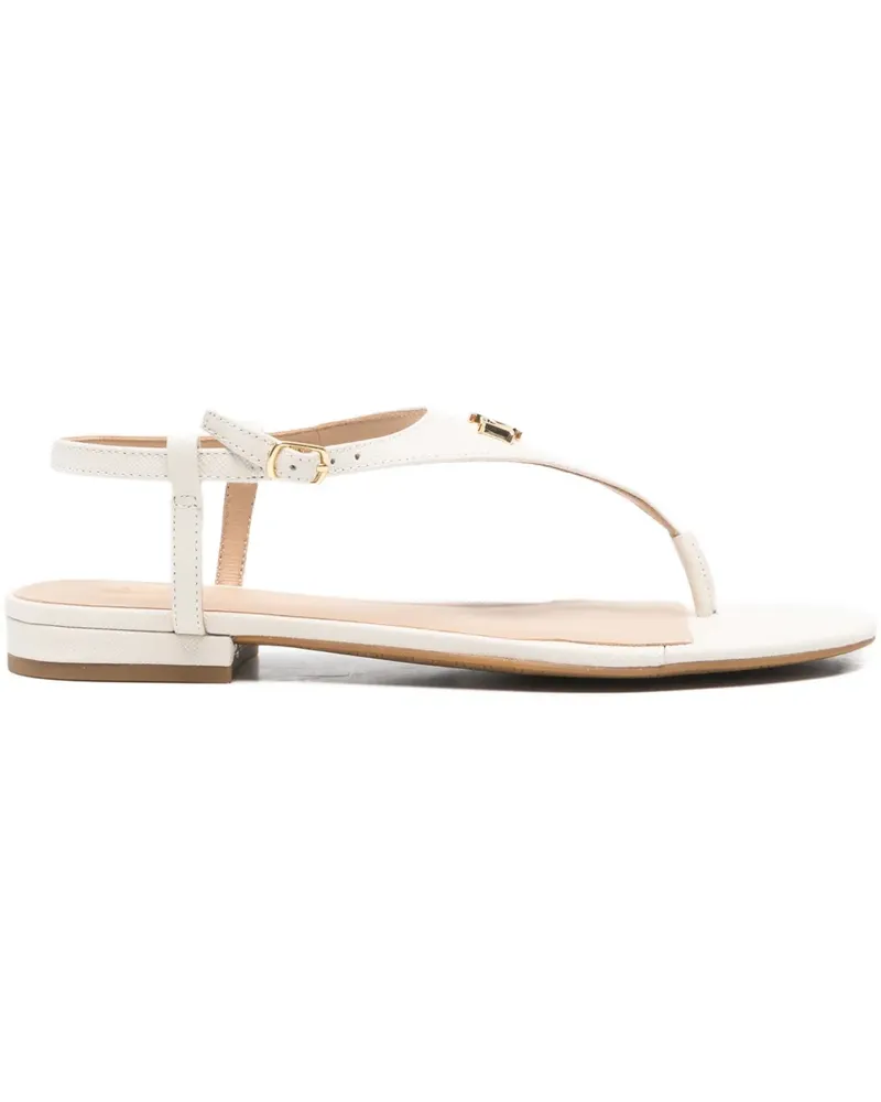 Ralph Lauren thong-strap leather sandals - Weiß Weiß