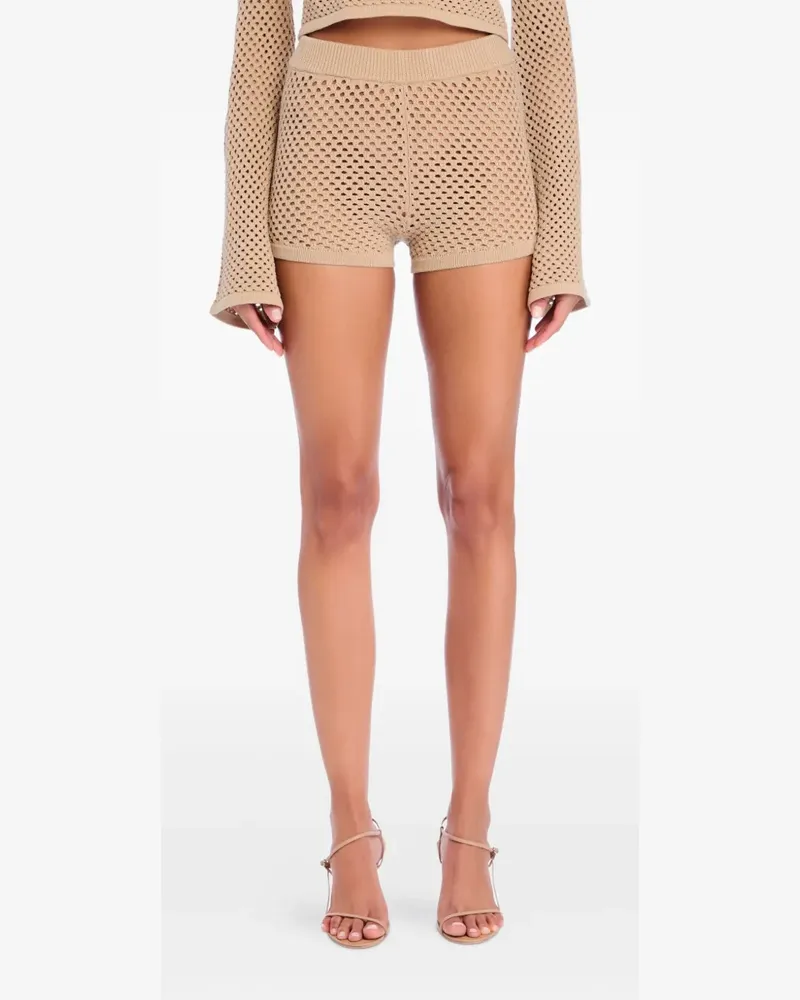 SER.O.YA Gehäkelte Nerina Shorts - Nude Nude