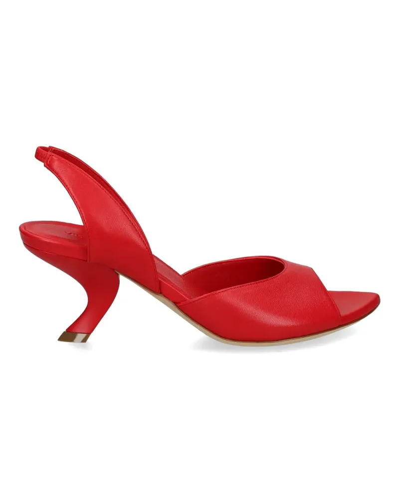 Vic Matié slingback leather sandals - Rot Rot