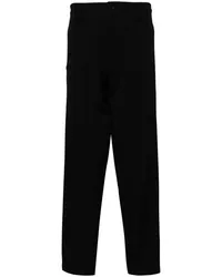 Yohji Yamamoto Hose mit Tapered-Bein Schwarz